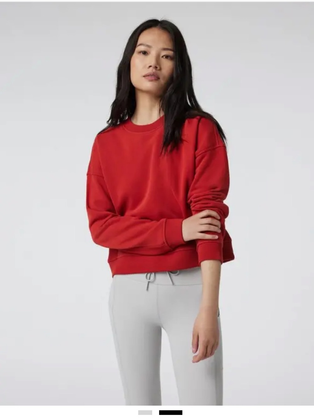 Vuori Scarlet Restore rib crewneck sweatshirt size xs